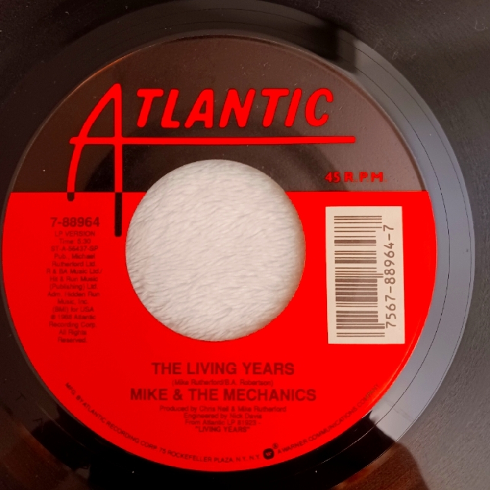 Atlantic Records Vinyl - Mike & The Mechanics "The Living Years"
